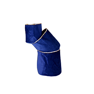 Lot 3 Paniers Ronds Effet Velours - Bleu