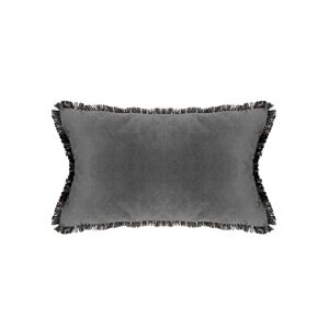 Coussin Déhoussable En Velours - Gris Coussins décoratifs