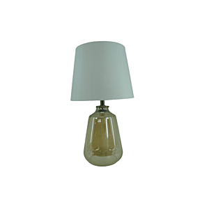 Lampe De Table En Verre 23x41cm - Ambre Bon plan