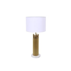 Lampe De Table En Métal 33x66cm - Doré Bon plan