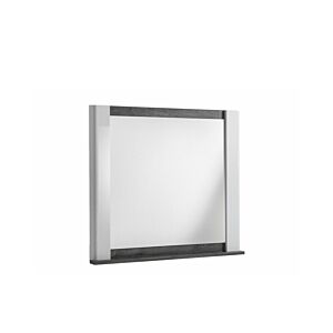 Miroir VERTIGO - Chêne Gris / Blanc Miroirs décoratifs