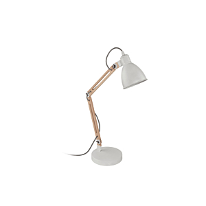 Lampe De Table TORONA 1 - Weiss/ Natur