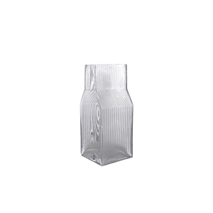 Vase En Verre 10x10x30cm - Blanc Vases