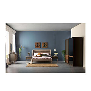 Armoire FLEMENS Avec 2 Portes - Beige / Gris