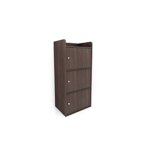 Polycube HVP 3 Portes 40x29x86,9cm - Wenge