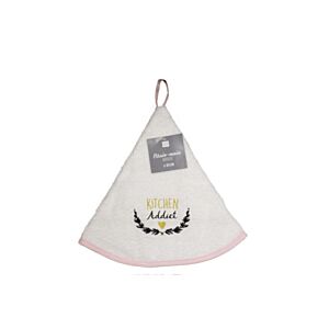 Essuie-Main Rond KITCHEN ADDICT - Rose Nappe et serviettes