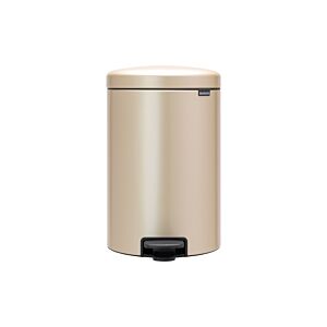 Poubelle A Pédale NEWLCON 20L - Champagne Poubelles de salle de bain