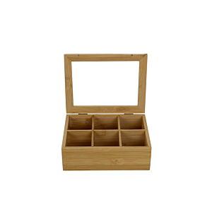 Boîte À Thé En Bambou - Beige