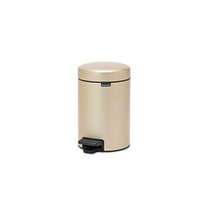 Poubelle A Pédale NEWLCON 3L - Champagne Poubelles de salle de bain