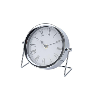 Horloge De Table Métal 16cm - Argenté Horloges