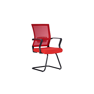 Fauteuil visiteur VIEW - Rouge