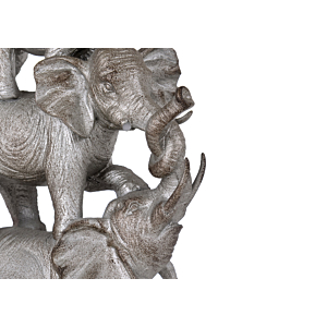 Éléphants en Résine - Argent