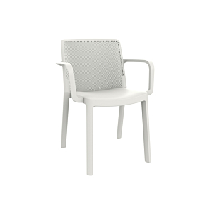 Chaise FRESH Avec Accoudoir - Blanc 