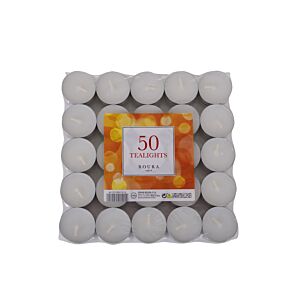 Pack de 50 bougies Chauffe Plats - Blanc Soldes été