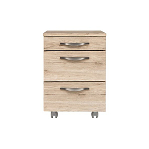 Caisson EXECUTIVE 3 Tiroirs – Chêne Clair / Gris Foncé