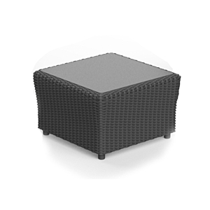 Set Balcon NOVA Avec Table Basse Coffre - Graphite