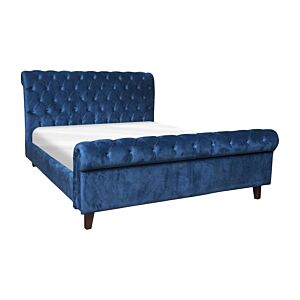 Lit NEW CEDARVILLE Avec Sommier Bleu Royal Lits adulte