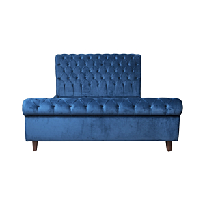 Lit NEW CEDARVILLE Avec Sommier Bleu Royal