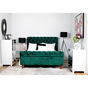 Lit NEW CEDARVILLE Avec Sommier - Vert Royal