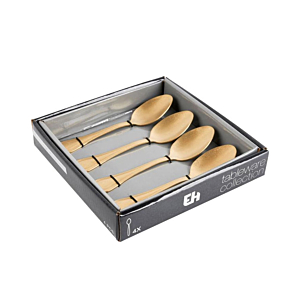 Set De 4 Cuillères À Thé - Or