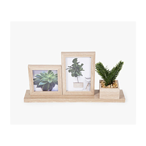 Cadre Photo Avec Plantes - Noyer