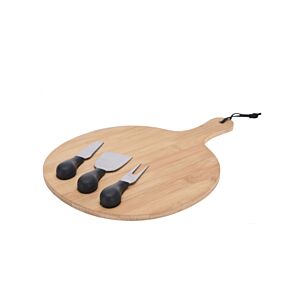Set De 4 Pièces Découpe Fromage - Noyer Serviteurs