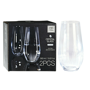 Set De 2 Pièces Verres À Eau - Blanc