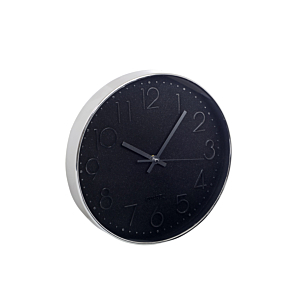Horloge MURALE - Noir / Argenté 