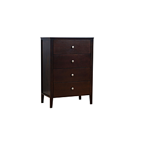  Commode HAYA Avec 4 Tiroirs - Wengé
