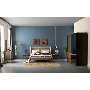 Lits FLEMENS 180 x 200 Avec Sommier - Beige