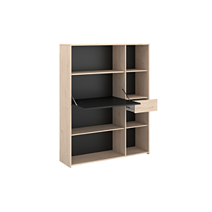 Bureau PULL UP - Chêne / Noir