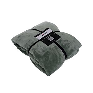 Couverture En Flanelle - Kaki Plaid et couvertures