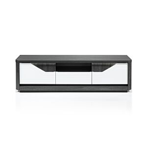 Grand Meuble TV MATERA Avec LED Blanc - Chêne Gris