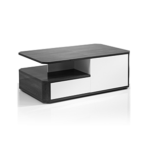 Table Basse MATERA Blanc - Chêne Gris