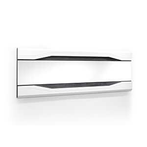 Miroir MATERA Blanc - Chêne Gris