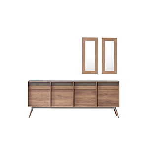 Buffet FLEMENS - Taupe / Chêne Buffet et commodes