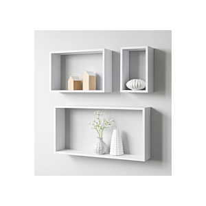 Set de 3 Etagères SHELVY 30*60 - Blanc