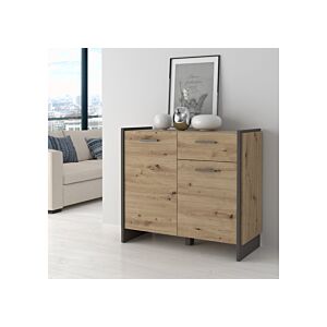 Commode FLASH Avec 2 Portes - Oak