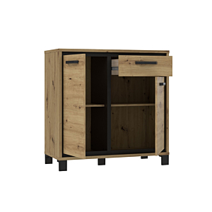 Commode FLASH Avec 2 Portes - Oak