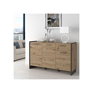 Commode FLASH Avec 3 Portes - Oak Commodes