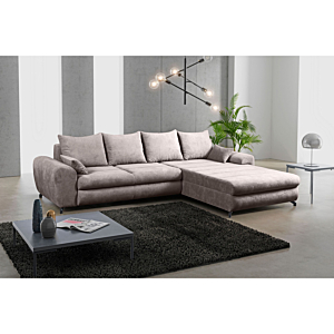 Canapé D'angle YOKO + Fonction Lit + Box - Taupe