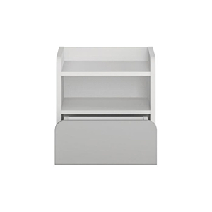Table De Chevet FLEXI - Blanc / Gris Clair