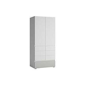 Armoire FLEXI - Blanc / Gris Clair