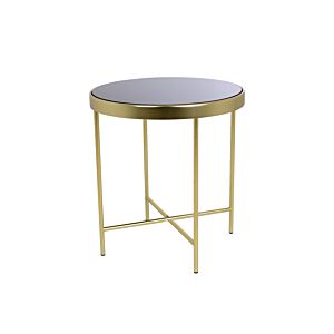 Table D'Appoint Ronde BENIGNI - Noir/Gold Promos printemps