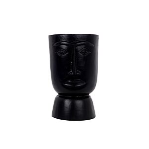 Vase En Forme Visage - Noir Vases