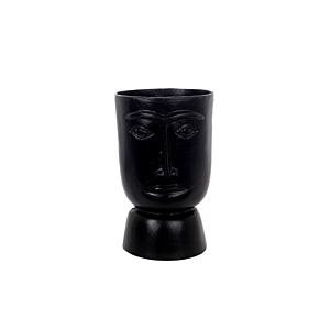 Vase En Forme Visage - Noir