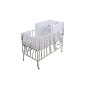 Parure De Lit Bébé PRINCE 60x70cm - Bleu Ciel Déstockage