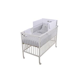Parure De Lit Bébé 60x70cm - Gris Clair