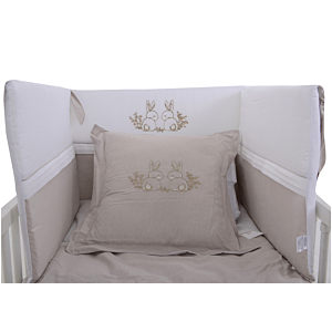 Parure De Lit Bébé BUNNY 60x70cm - Beige