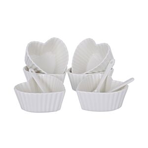Set De Bol Apéritif 12 Pièces - Blanc Serviteurs